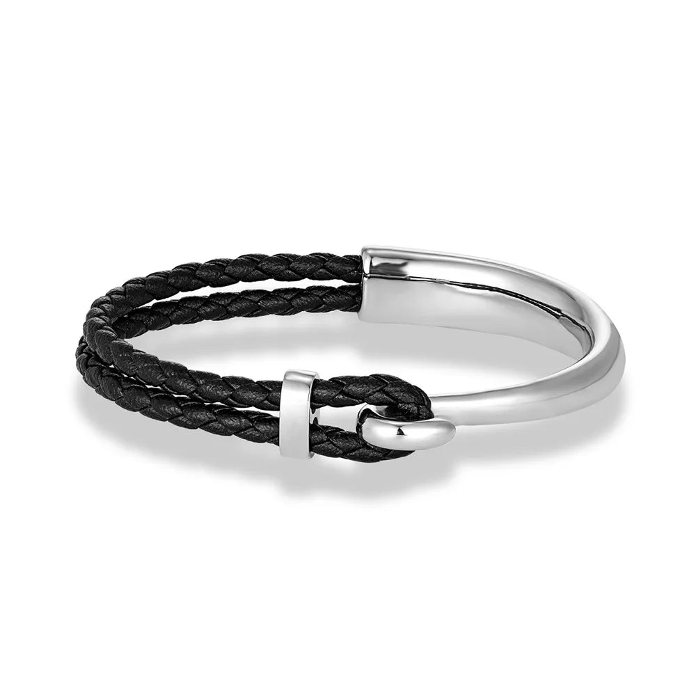 Pulseira Náutico em Couro Trançado Fidelis®