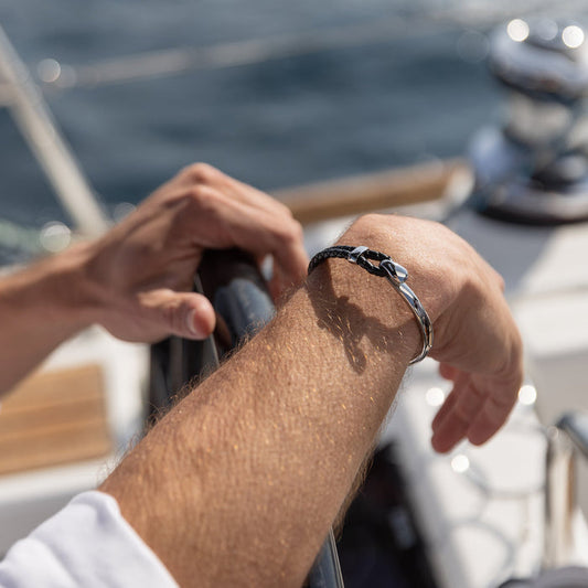 Pulseira Náutico em Couro Trançado Fidelis®